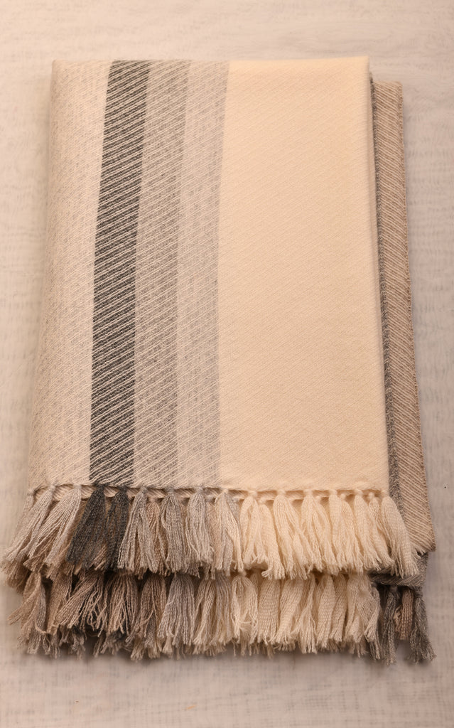 Plaid in 100% cashmere