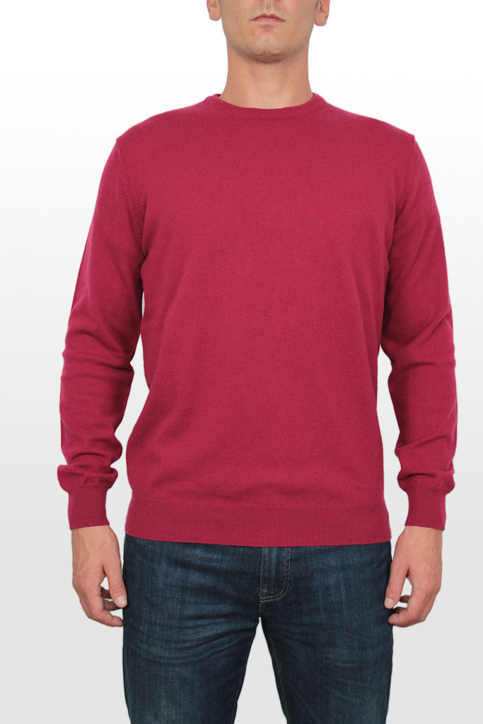 Jersey de cuello redondo 100% cachemira